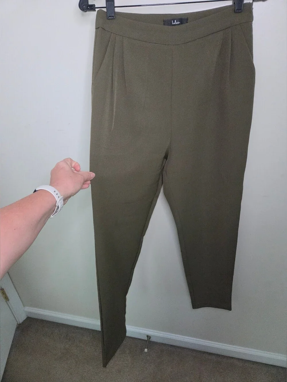 Women's Lulu's Green Trouser Pants Sz Medium